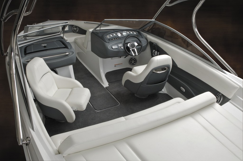 The Cobalt 210 is the smallest boat in the company’s range, but its interior fitout and finish meets the same demanding standard as the larger vessels in the range. © Cobalt Boats
